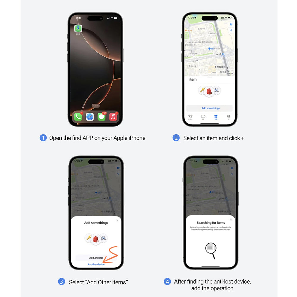 Acefast SmartTag S1 για σειρές iOS, Γκρι