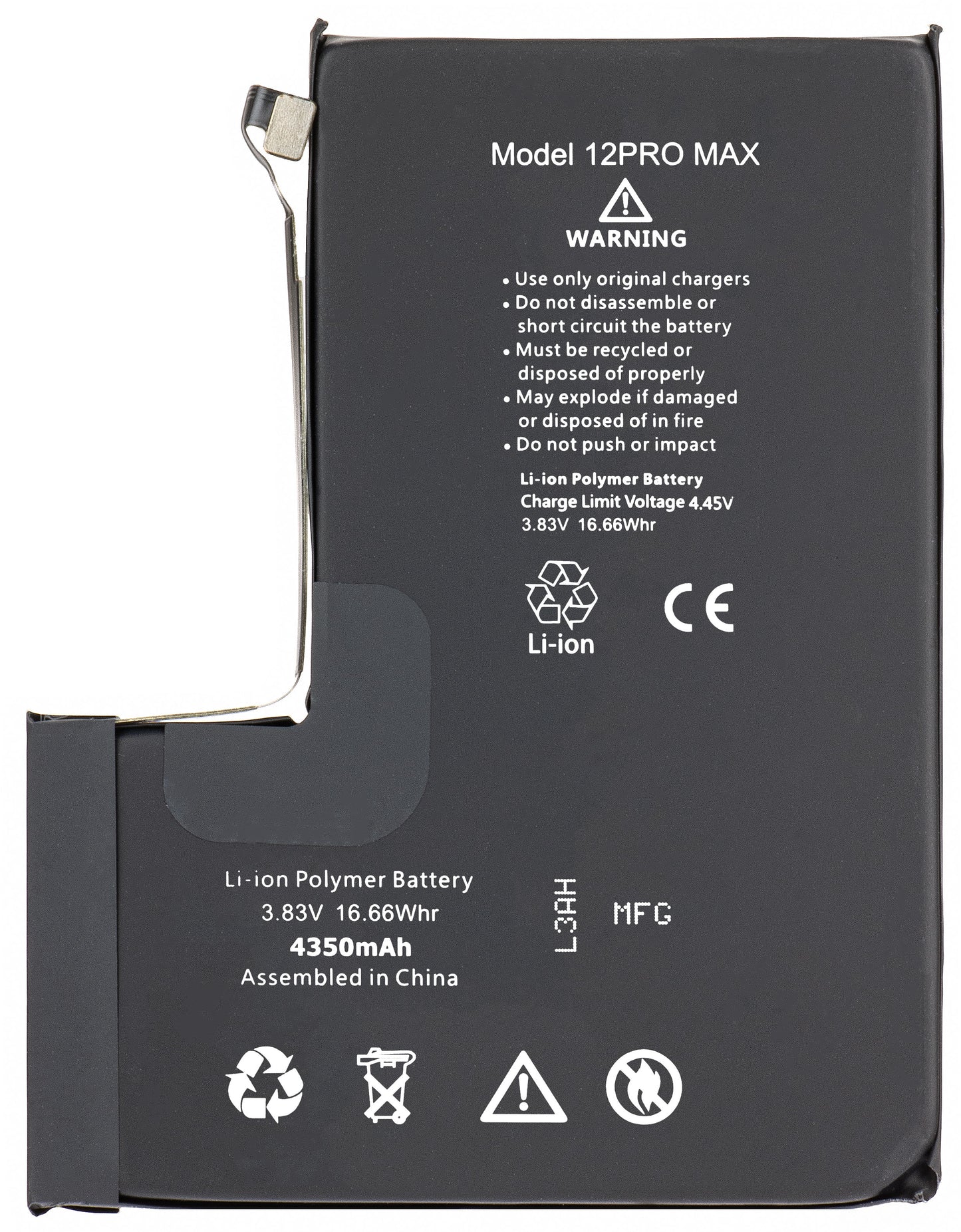 Μπαταρία Apple iPhone 12 Pro Max, υψηλής χωρητικότητας