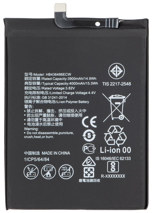 Μπαταρία για Honor 20 Pro / View 20 / Mate 20 / P20 Pro / Mate 10, HB436486ECW