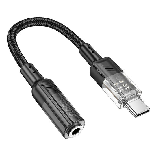 Προσαρμογέας ήχου USB-C - 3,5 mm HOCO LS37, Μαύρο