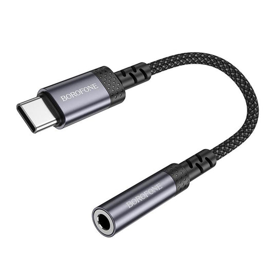 Προσαρμογέας Ήχου USB-C - 3.5mm Borofone BV24, Γκρι
