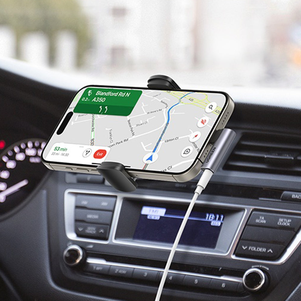 Προσαρμογέας Ήχου USB-C - 3.5mm UGREEN CM460 (20194) Γωνιακός, Γκρι
