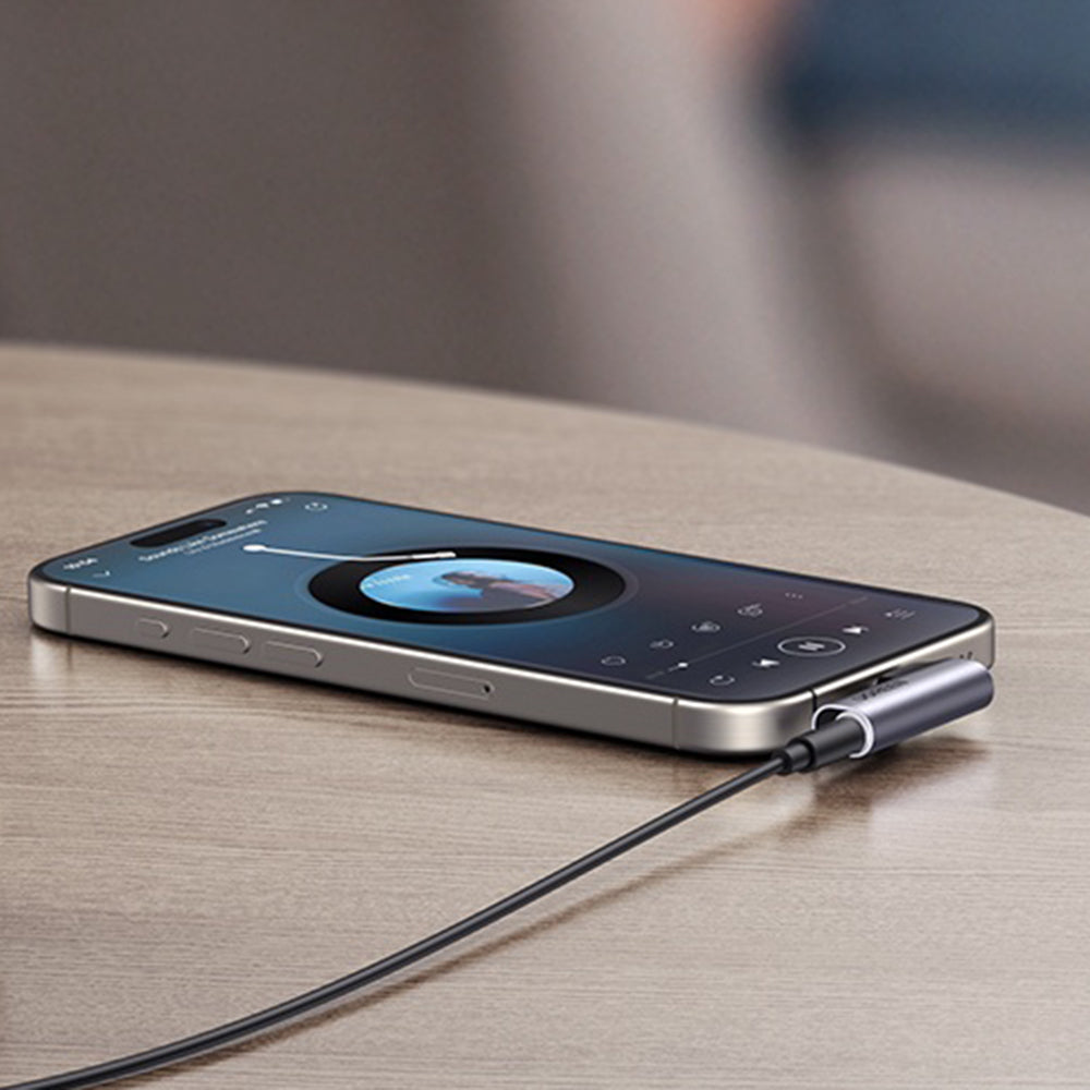 Προσαρμογέας Ήχου USB-C - 3.5mm UGREEN CM460 (20194) Γωνιακός, Γκρι