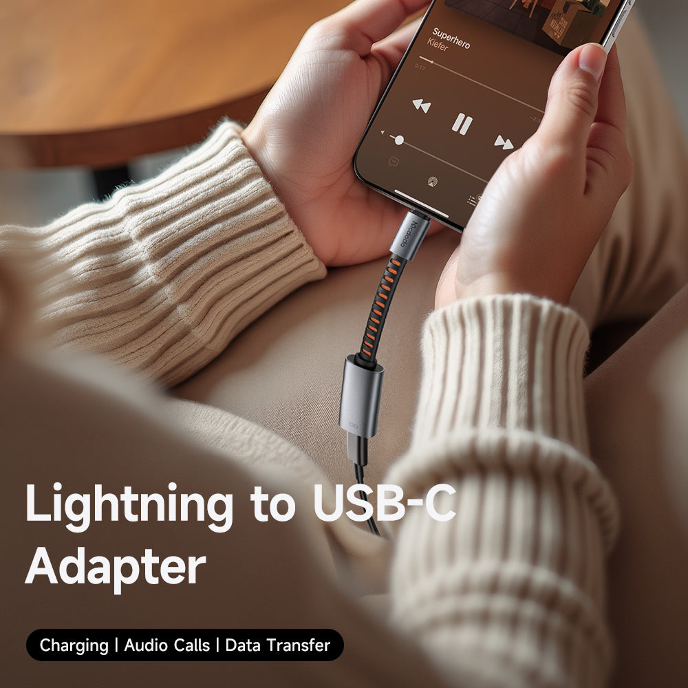 Προσαρμογέας Ήχου USB-C - Lightning McDodo CA-4870, Γκρι