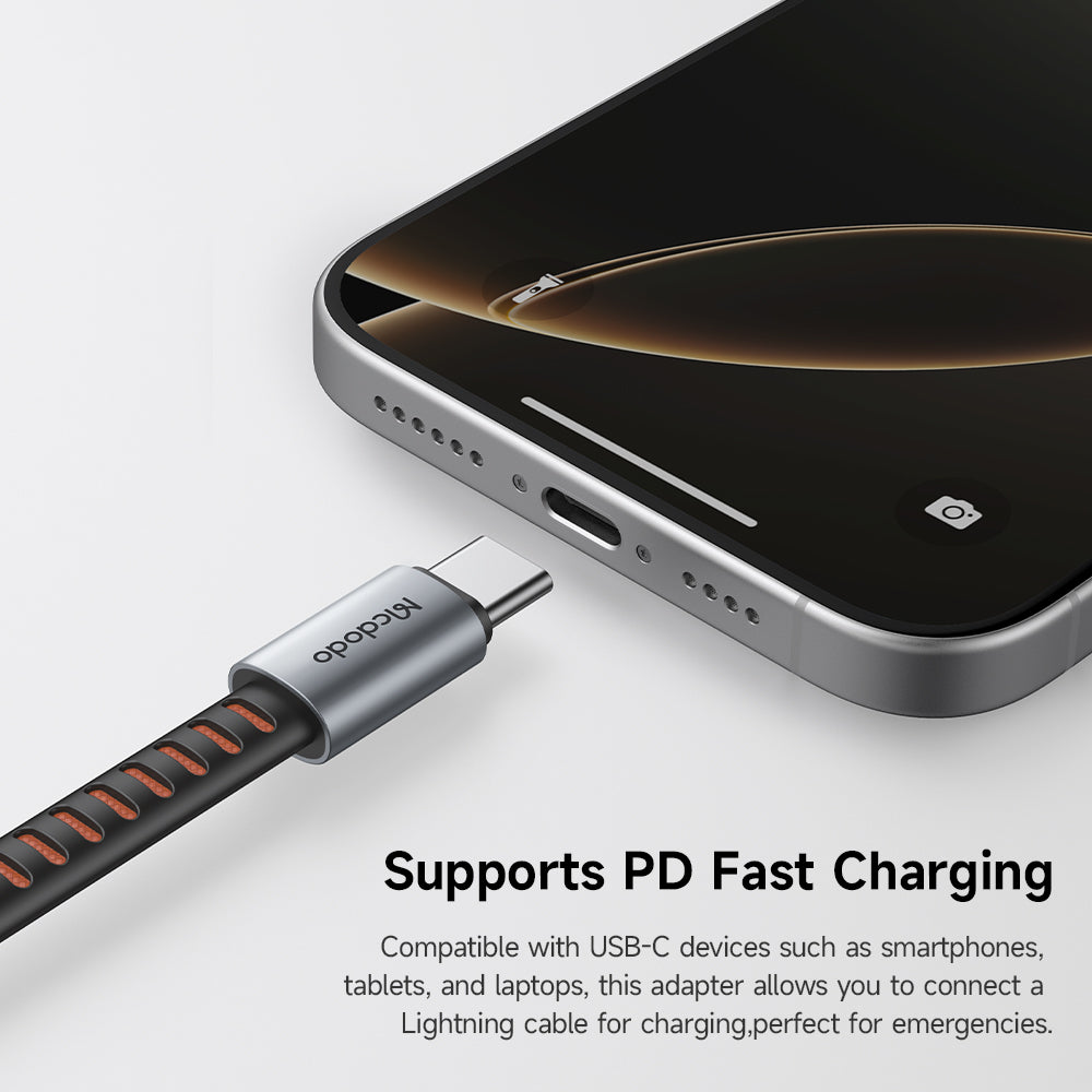 Προσαρμογέας Ήχου USB-C - Lightning McDodo CA-4870, Γκρι