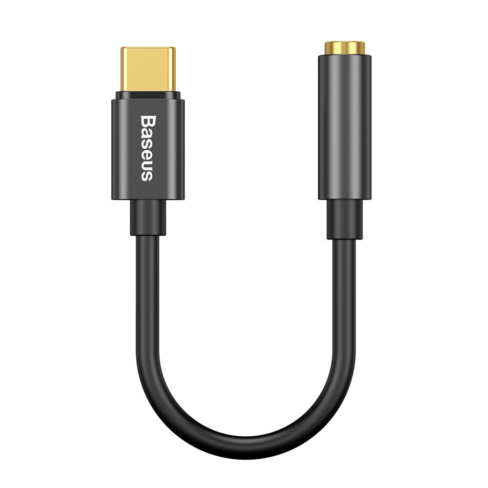 Προσαρμογέας Ήχου USB-C - 3.5mm Baseus L54, Μαύρο CATL54-01