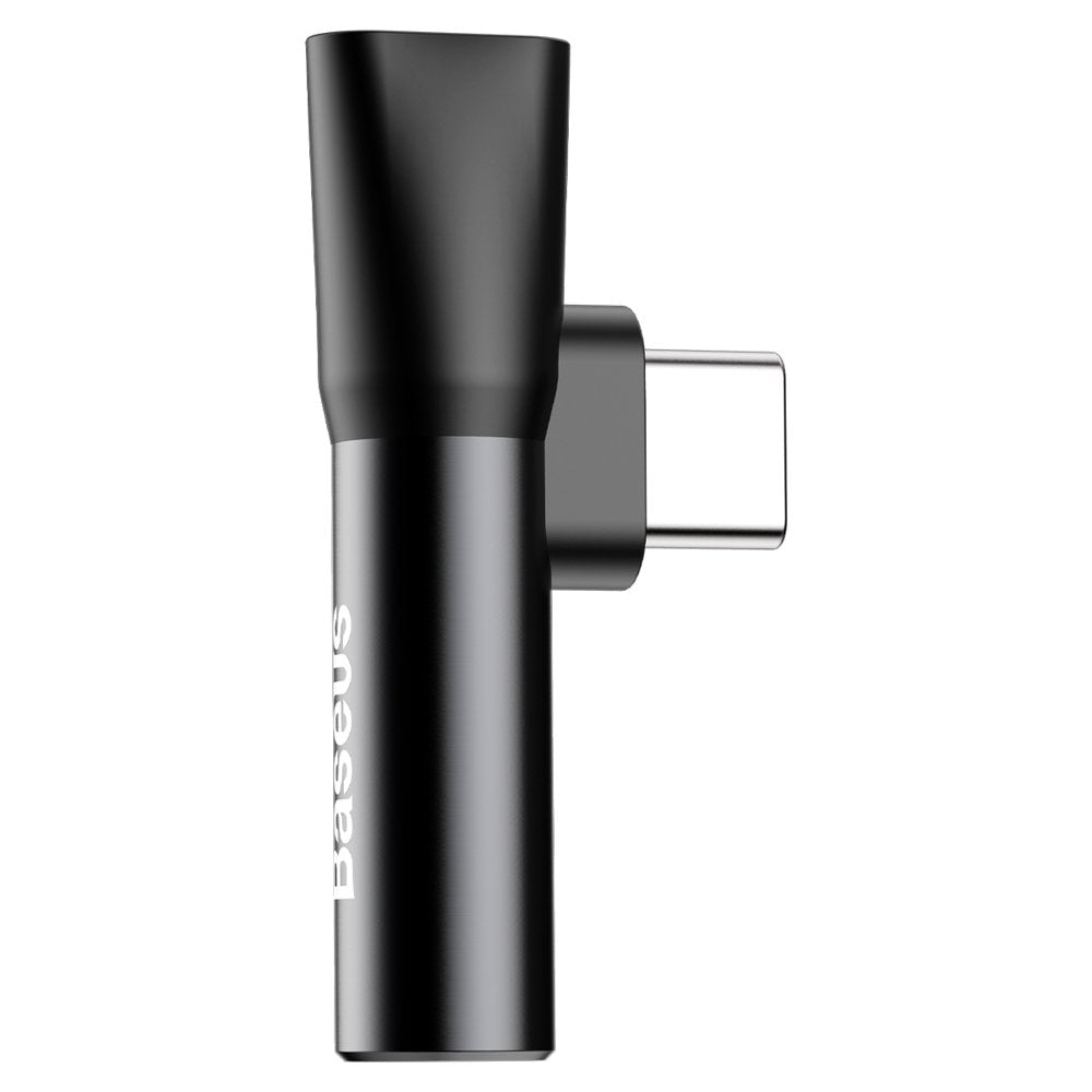 Προσαρμογέας Ήχου USB-C - USB-C / 3.5mm Baseus L41, Μαύρο CATL41-01
