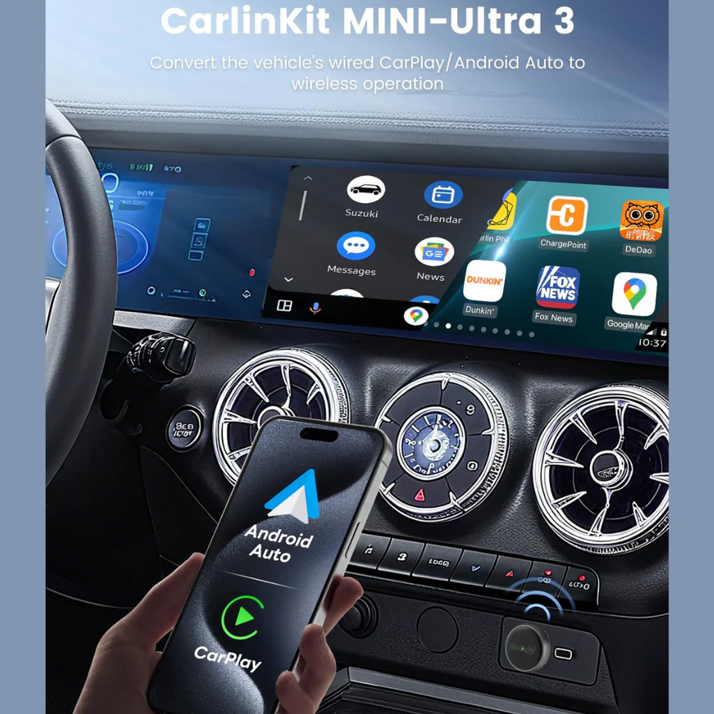 Αντάπτορας Carplay / Android Auto Wireless Carlinkit Mini Ultra3 για Apple iPhone / Android Series