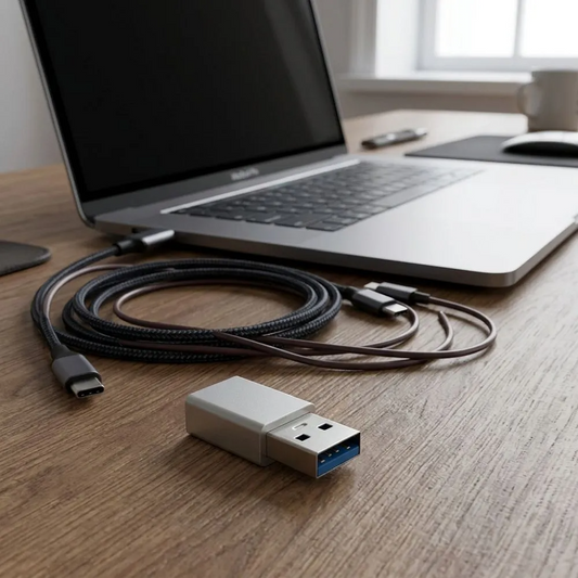 Προσαρμογέας Δεδομένων και Φόρτισης USB-C - USB-A Blue Star, Λευκός