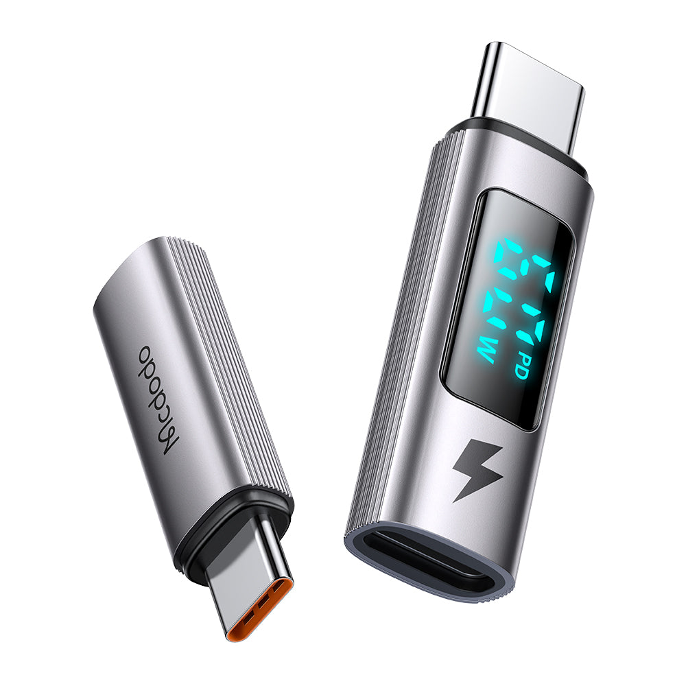 Προσαρμογέας Δεδομένων και Φόρτισης Lightning - USB-C McDodo OT-5990 Wales Display, Μαύρο