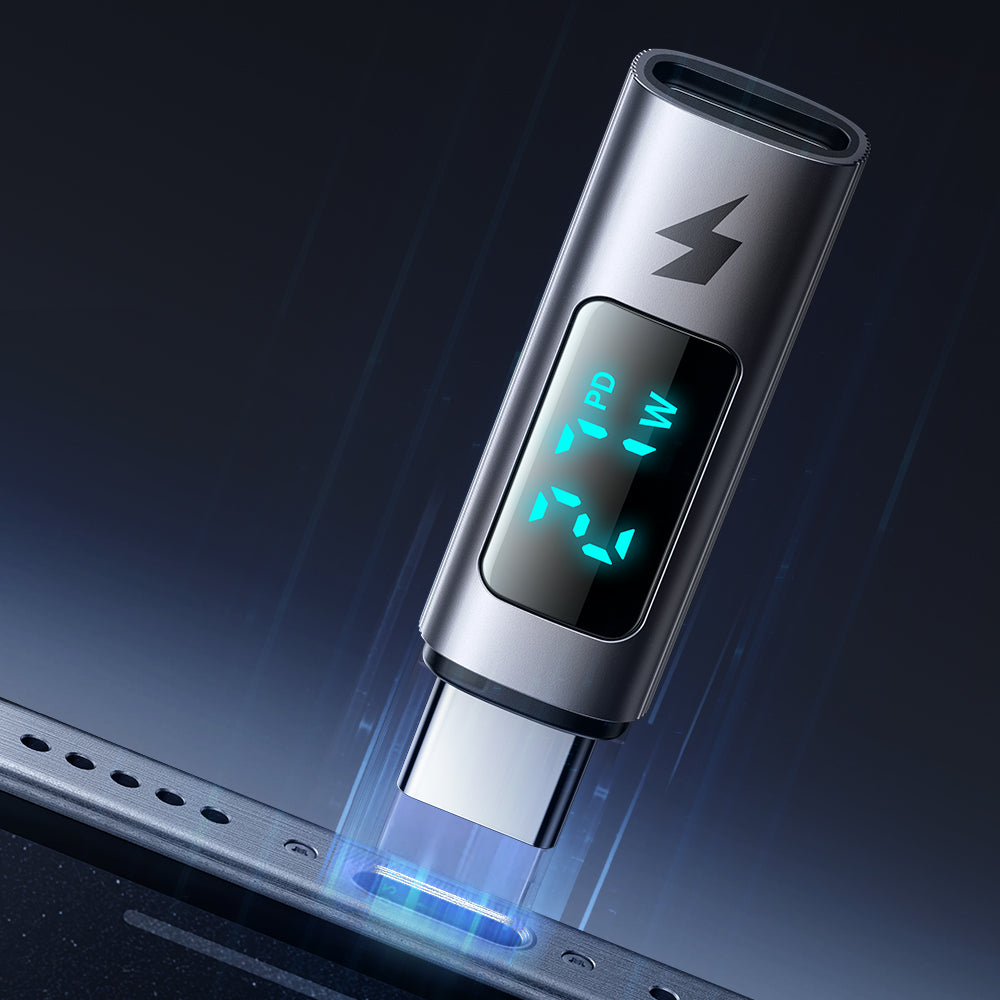 Προσαρμογέας Δεδομένων και Φόρτισης Lightning - USB-C McDodo OT-5990 Wales Display, Μαύρο