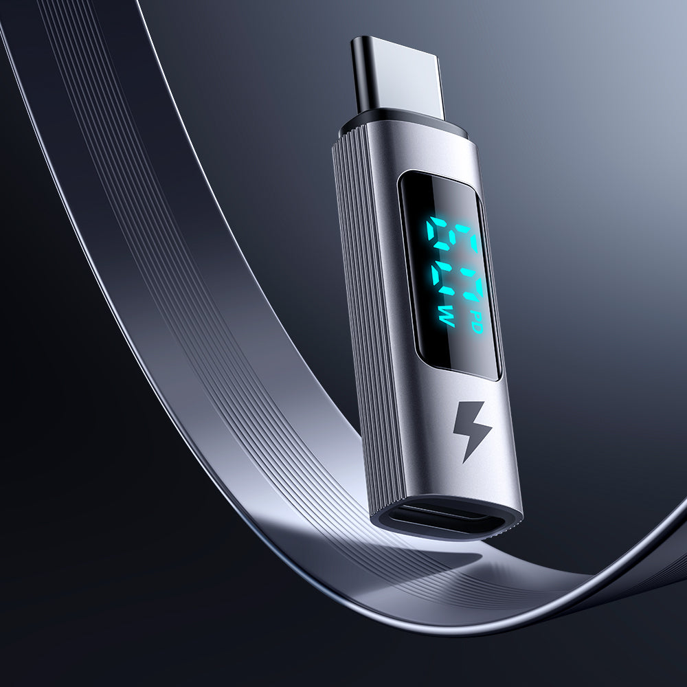 Προσαρμογέας Δεδομένων και Φόρτισης Lightning - USB-C McDodo OT-5990 Wales Display, Μαύρο