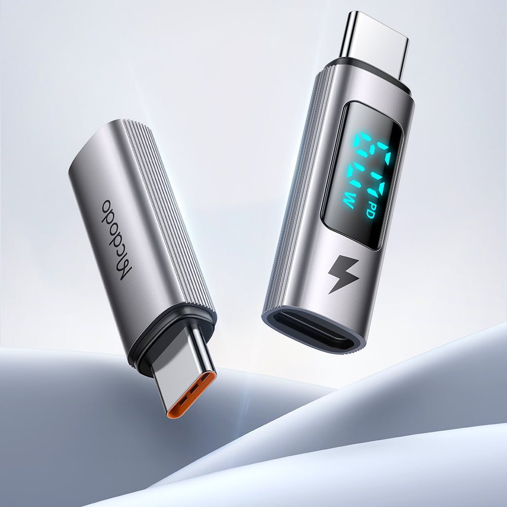 Προσαρμογέας Δεδομένων και Φόρτισης Lightning - USB-C McDodo OT-5990 Wales Display, Μαύρο