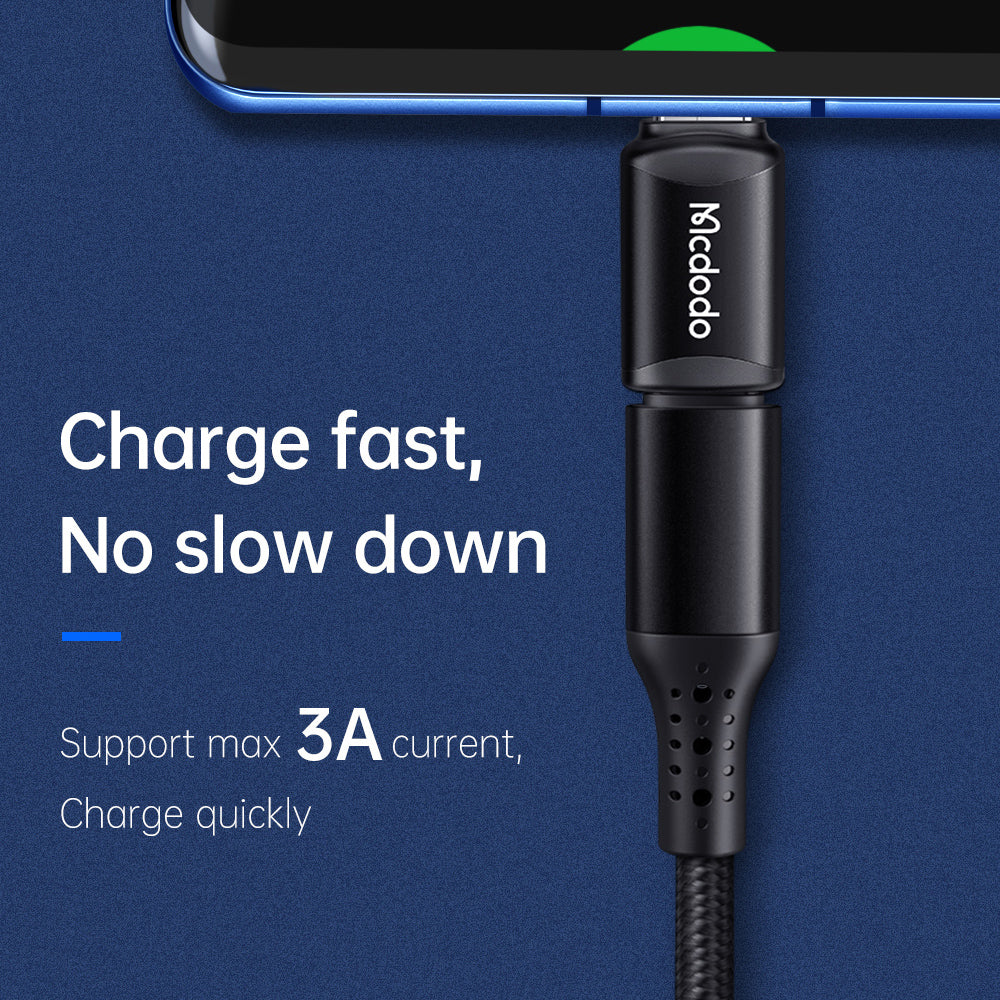 Προσαρμογέας Δεδομένων και Φόρτισης Lightning - USB-C McDodo OT-7700, Μαύρο