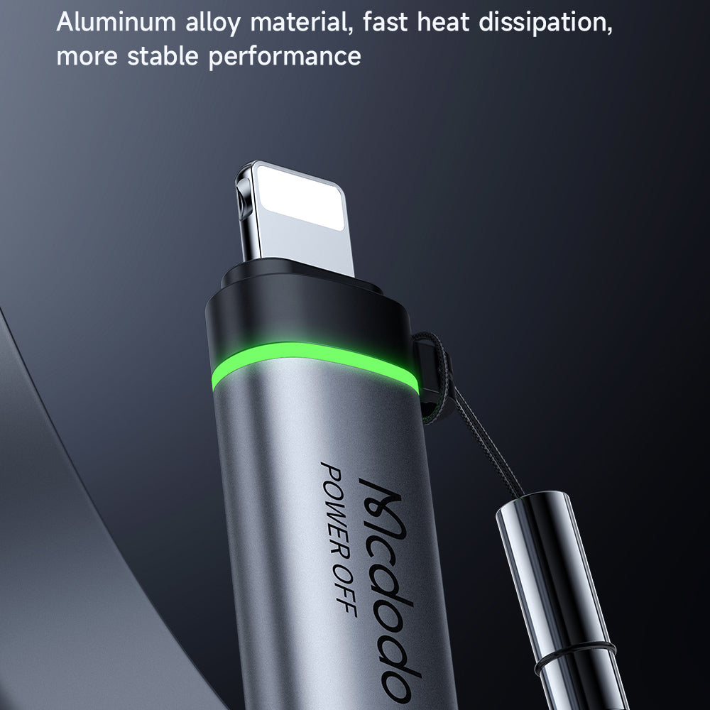 Προσαρμογέας Δεδομένων και Φόρτισης USB-C - Lightning McDodo OT-2590 Power Off, Μαύρο