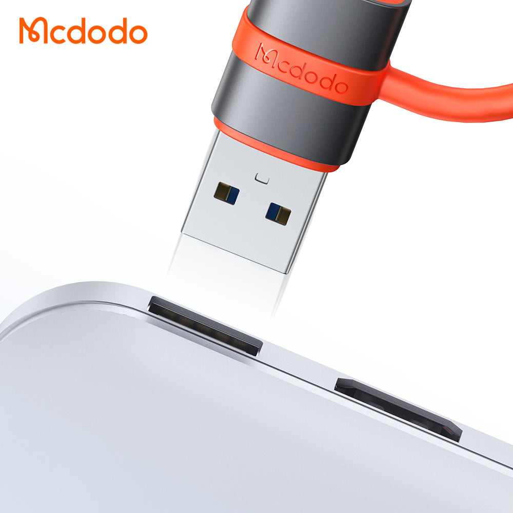 Προσαρμογέας Δεδομένων και Φόρτισης USB-C - USB-A McDodo OT-3800, Γκρι
