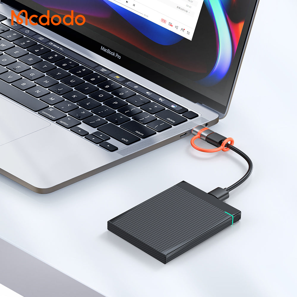 Προσαρμογέας Δεδομένων και Φόρτισης USB-C - USB-A McDodo OT-3800, Γκρι