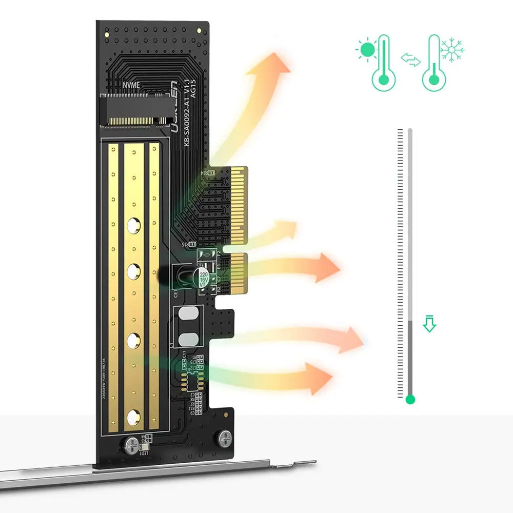 Προσαρμογέας Διεπαφής SSD UGREEN CM302 (70503), NVMe M.2 - PCIe 3.0 X4