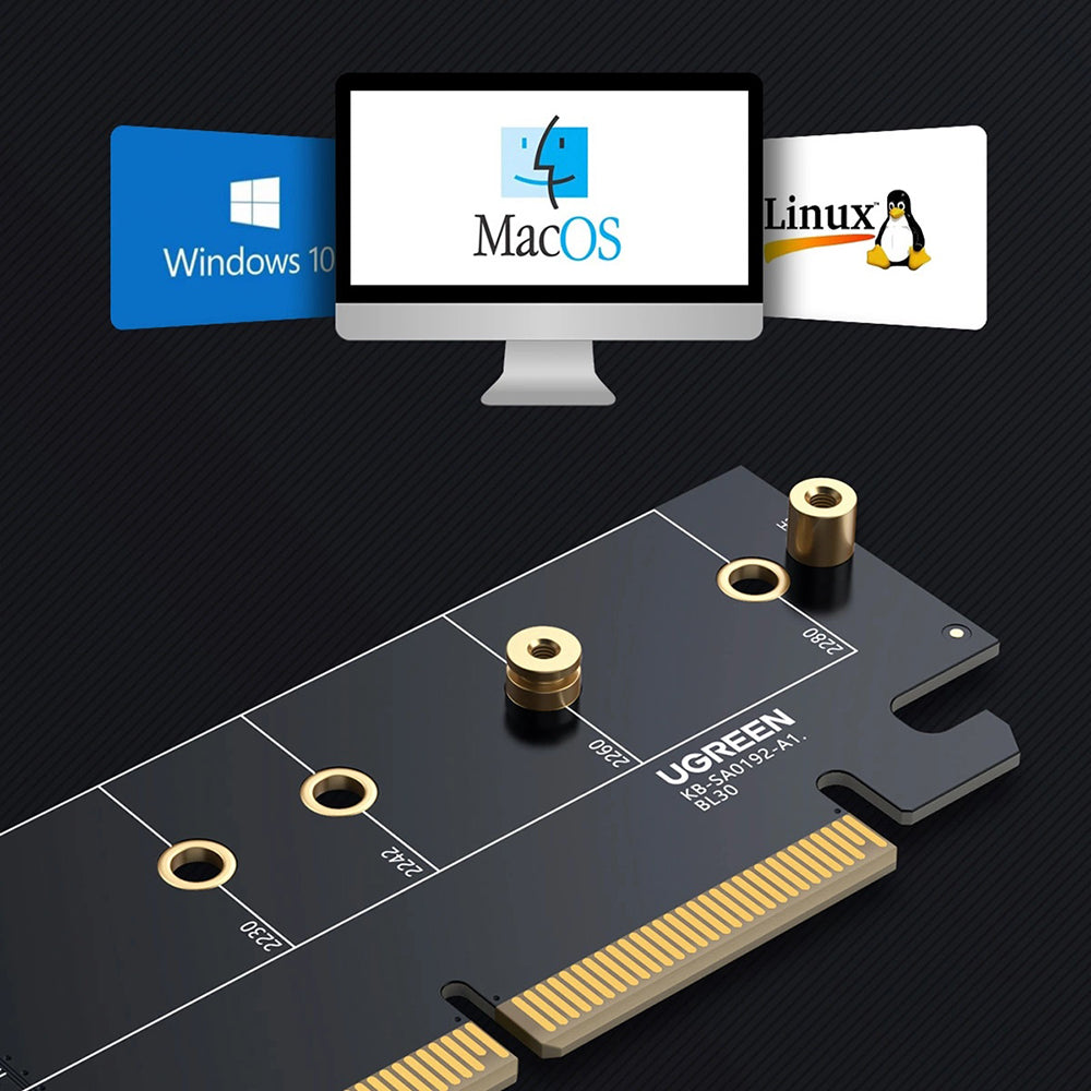 Προσαρμογέας Διεπαφής SSD UGREEN CM465 (30715), NVMe M.2 - PCIe 4.0 X4