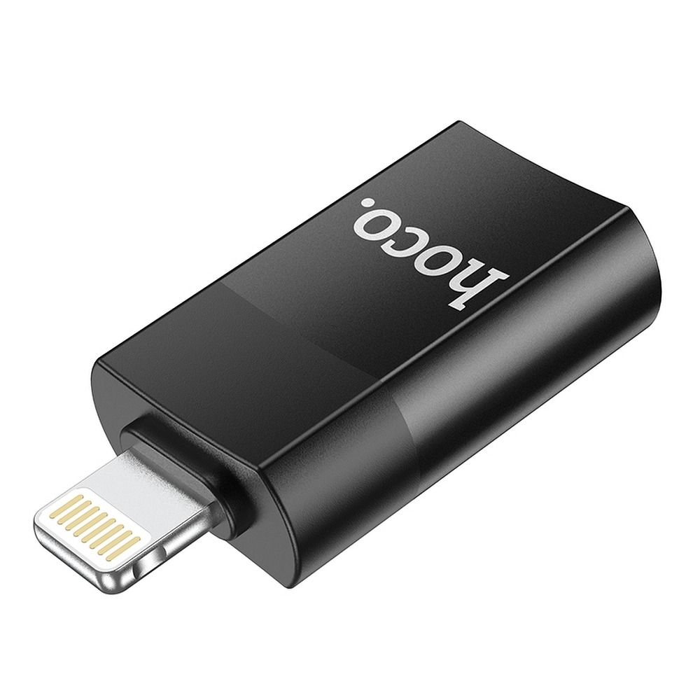 Προσαρμογέας OTG Lightning - USB-A HOCO UA17, Μαύρο