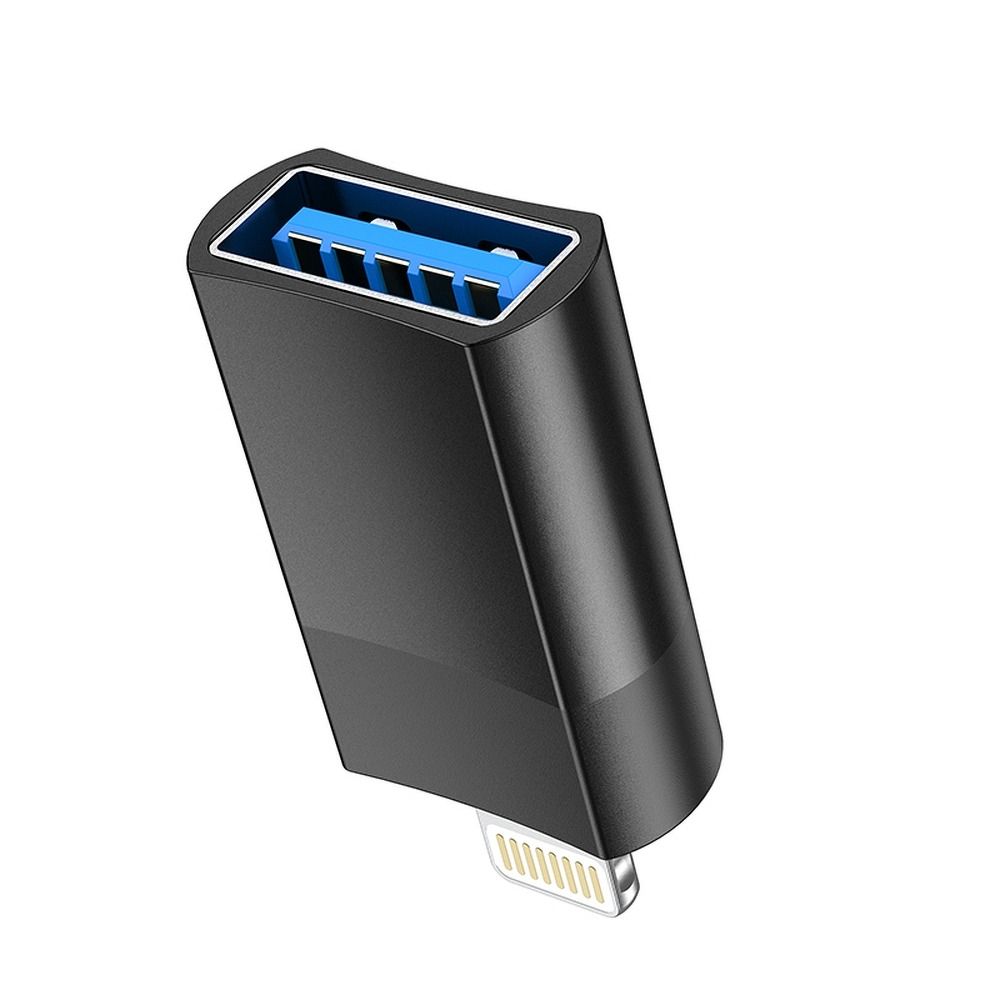 Προσαρμογέας OTG Lightning - USB-A HOCO UA17, Μαύρο