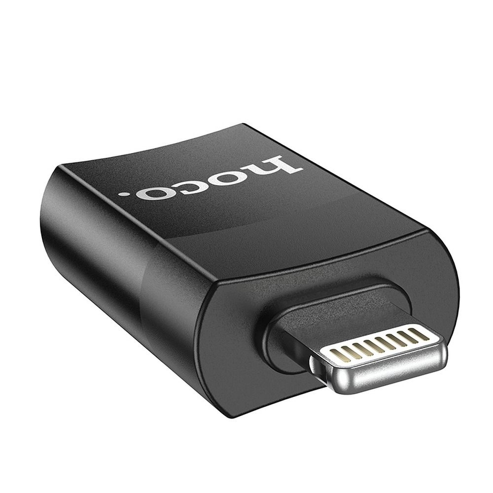 Προσαρμογέας OTG Lightning - USB-A HOCO UA17, Μαύρο