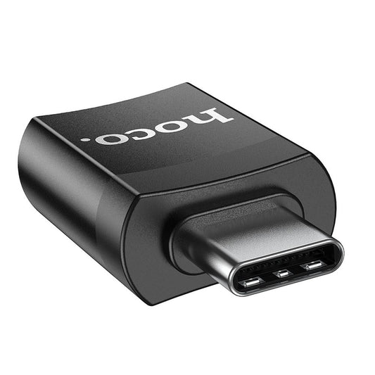 HOCO UA17 Προσαρμογέας USB-C σε USB-A OTG USB-C, Μαύρο