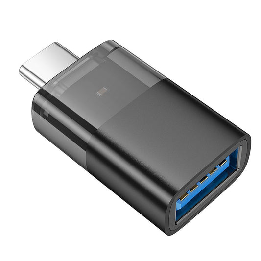 Προσαρμογέας OTG USB-C - USB-A HOCO UA36B, Μαύρο