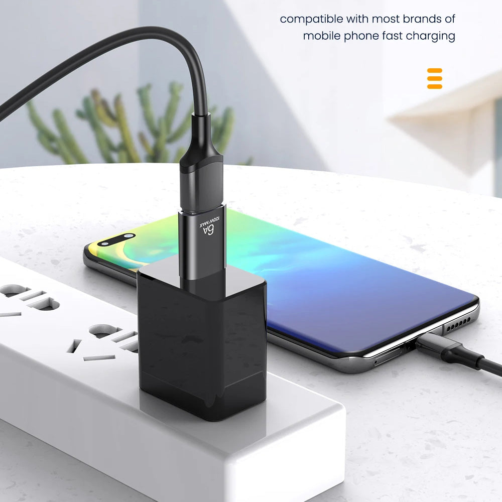 Προσαρμογέας OTG USB-C - USB-A Techsuit A2 HyperPort, Μαύρο Πορτοκαλί