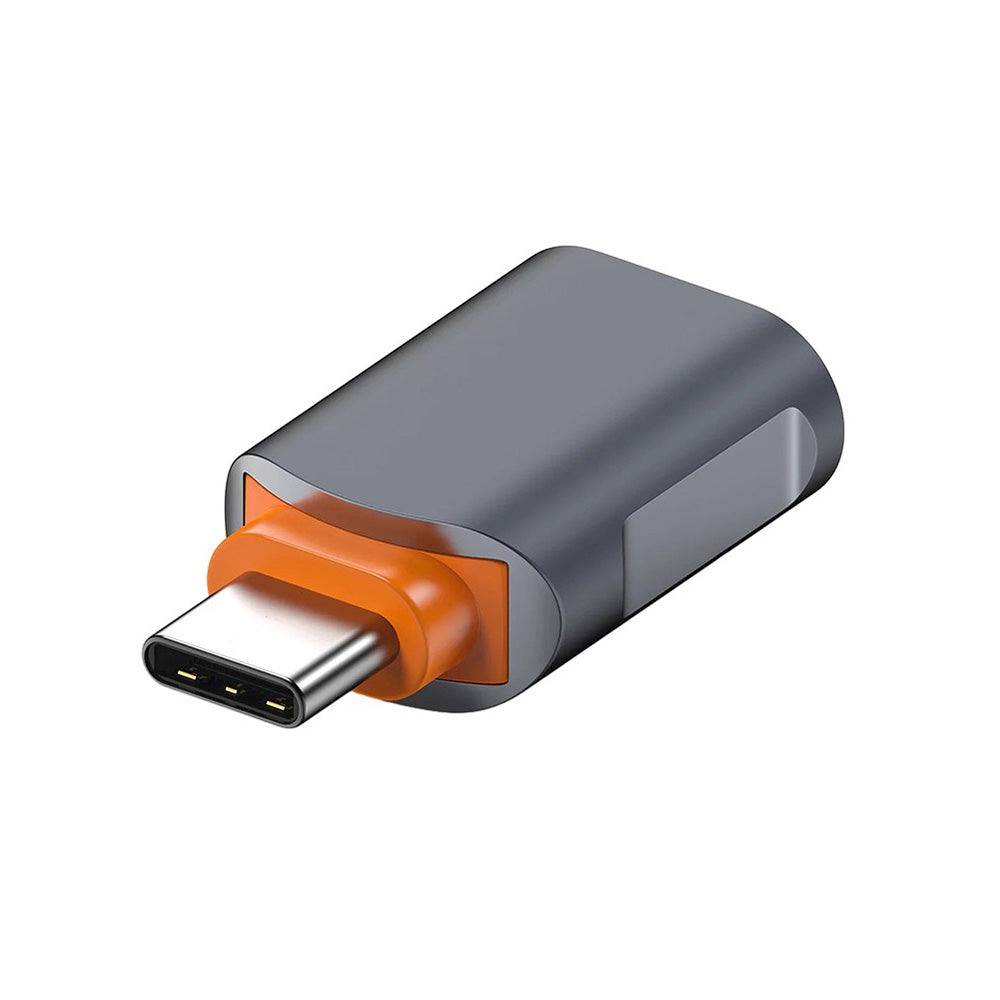Προσαρμογέας OTG USB-C - USB-A Techsuit A9 SlateVolt, Γκρι Πορτοκαλί