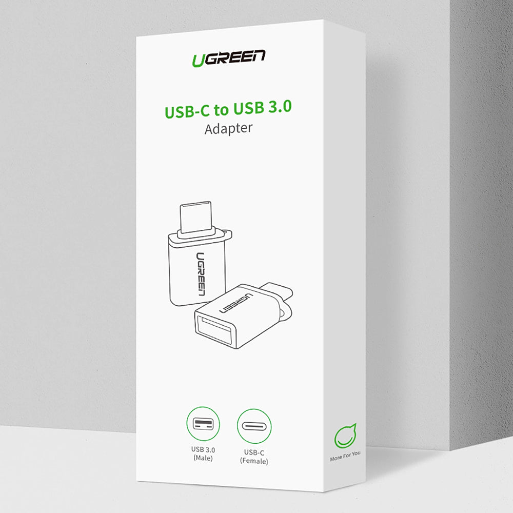 Προσαρμογέας OTG USB-C - USB-A UGREEN US270 (50283), Γκρι