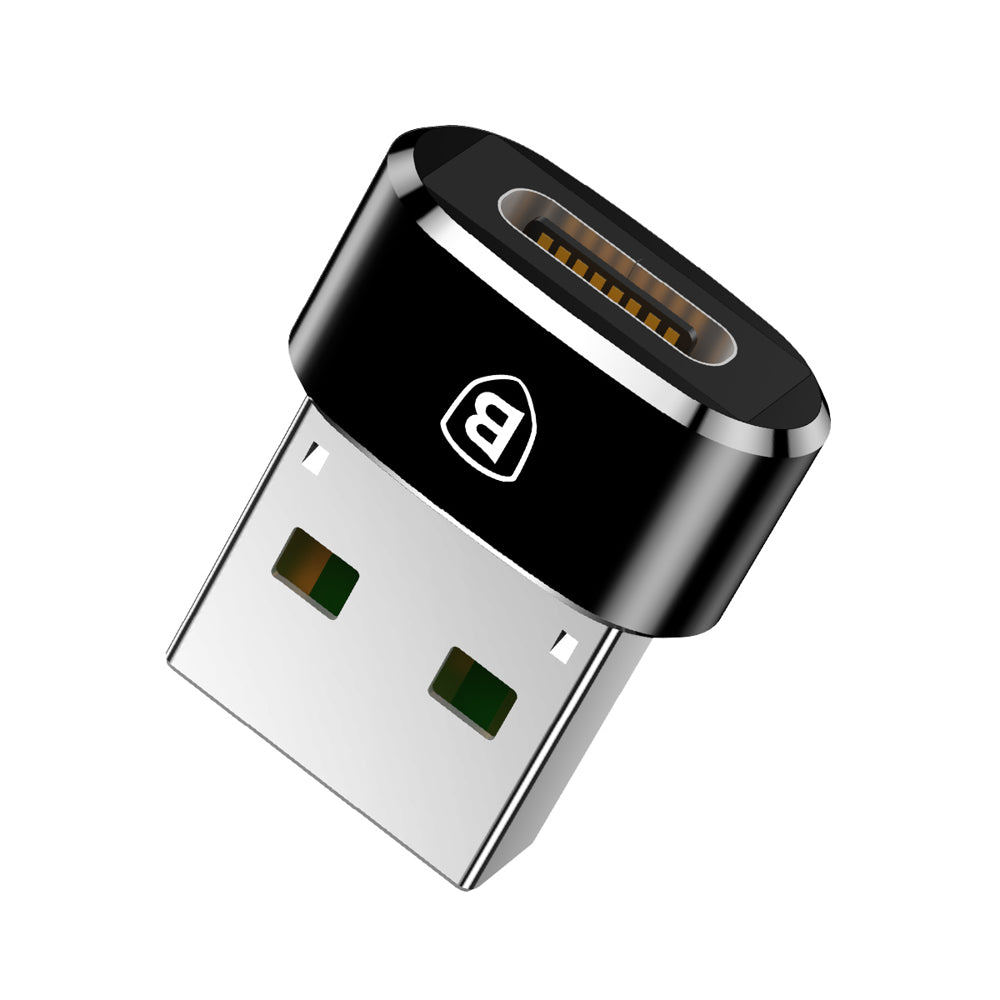 Προσαρμογέας Δεδομένων και Φόρτισης USB-C - USB-A Baseus, Μαύρος CAAOTG-01