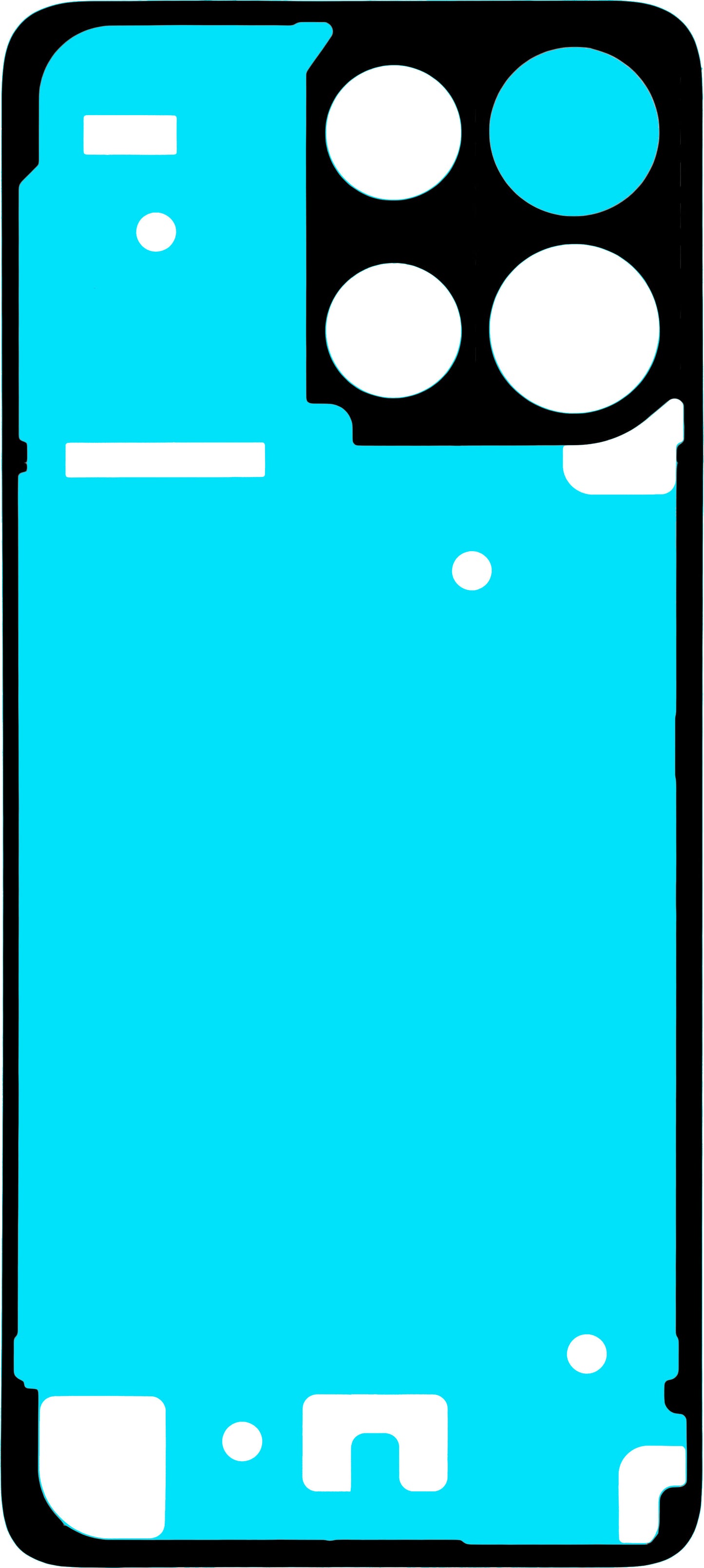 Battery Cover Adhesive for Motorola Moto G15 / G15 Power, Service Pack 5948C29252