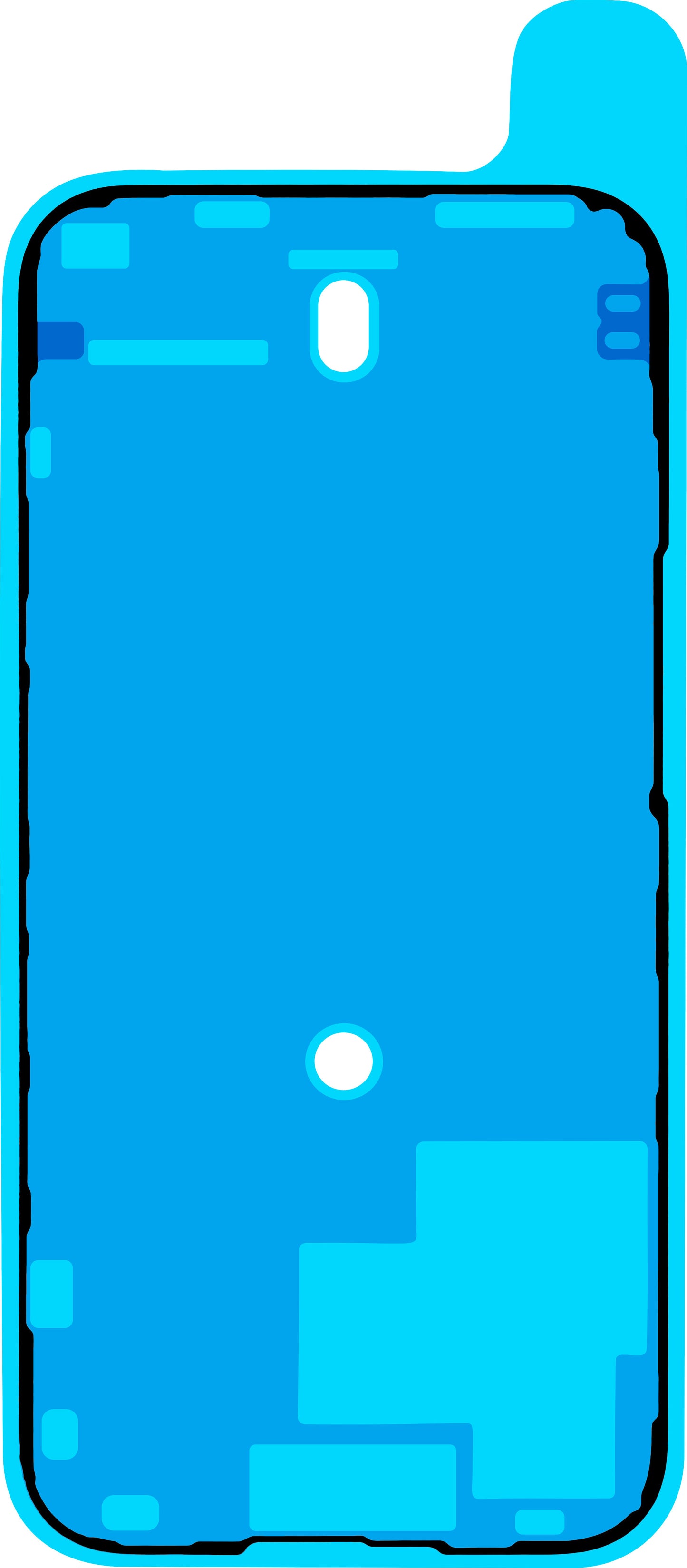 Κόλλα Οθόνης Apple iPhone 15 Pro, Service Pack 923-09188