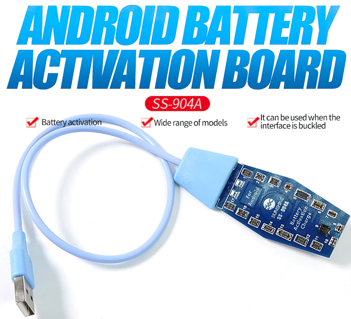 Φορτιστής Πλακέτας Sunshine SS-904A για Android Series