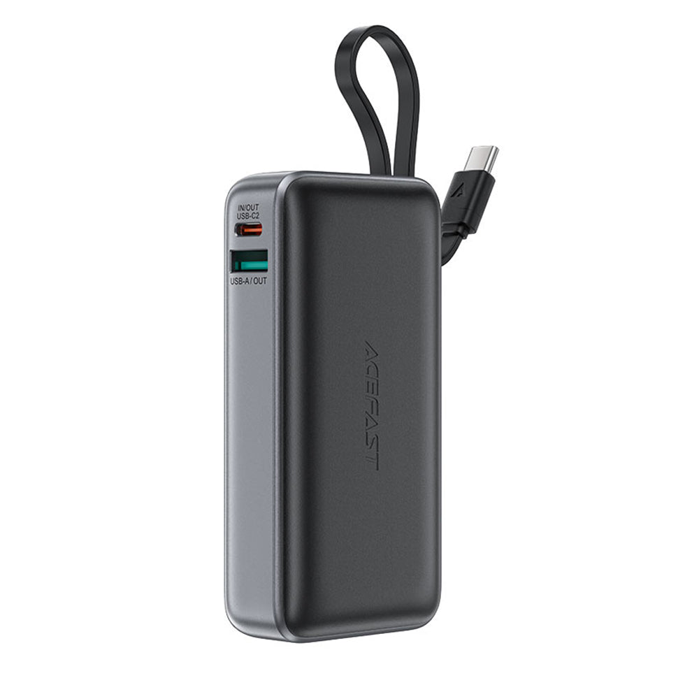 Εξωτερική Μπαταρία Acefast M7, 10000mAh, 30W, QC + PD, 1 x USB-A - 2 x USB-C, Μαύρη