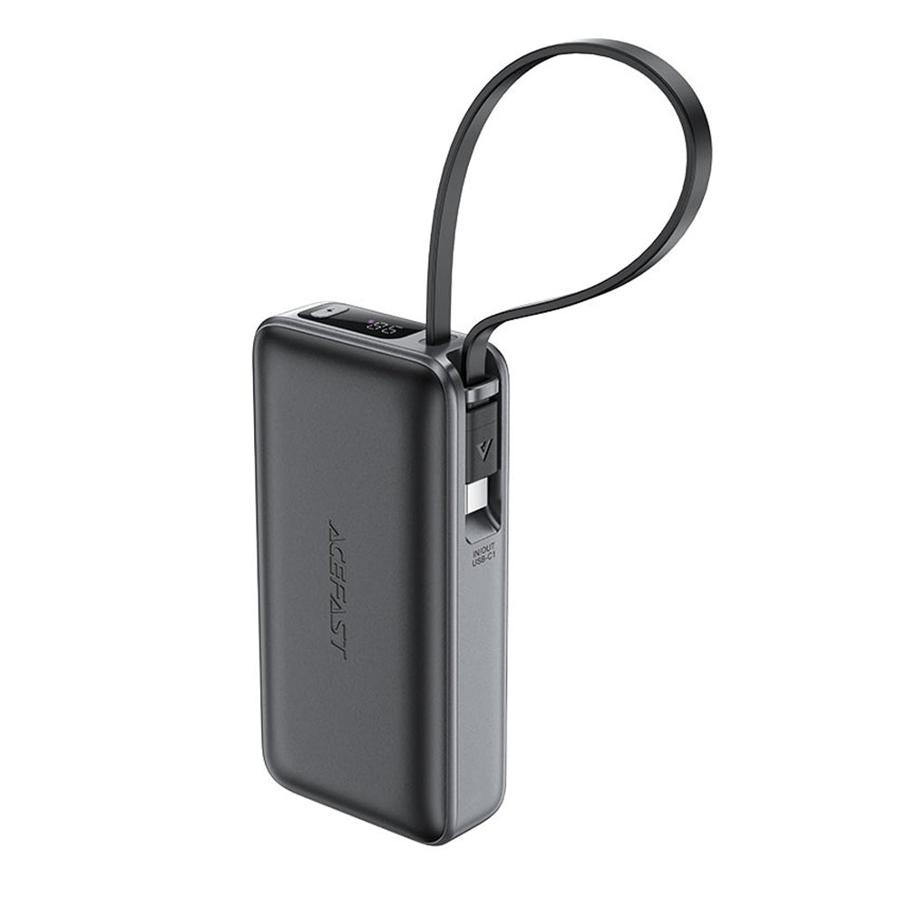 Εξωτερική Μπαταρία Acefast M7, 10000mAh, 30W, QC + PD, 1 x USB-A - 2 x USB-C, Μαύρη