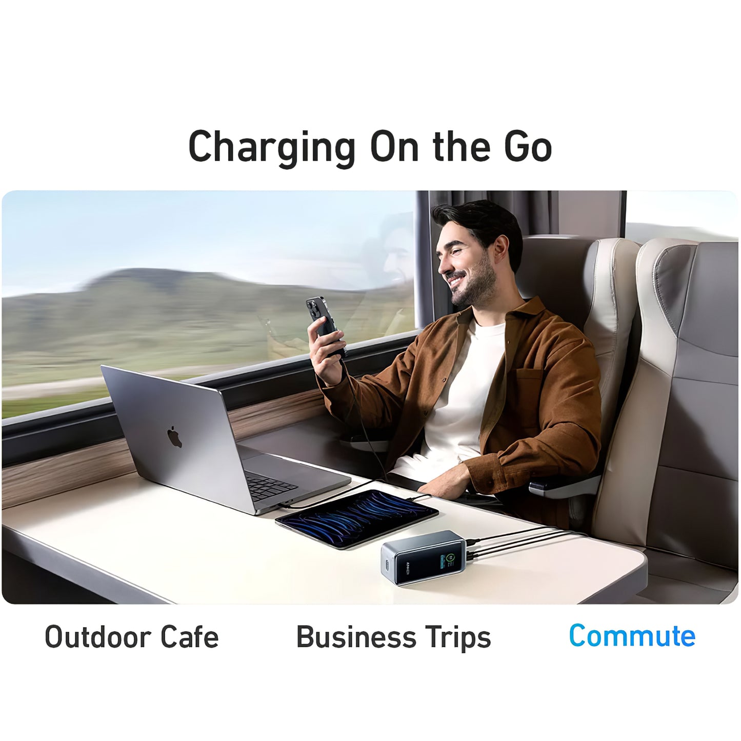 Εξωτερική μπαταρία Anker Prime, 20000mAh, 200W, QC + PD, 1 x USB-A - 2 x USB-C, μαύρο A1336011