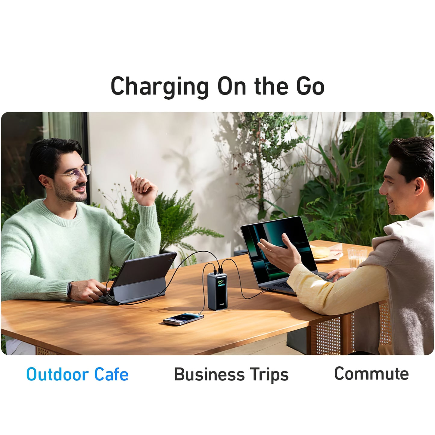 Εξωτερική μπαταρία Anker Prime, 20000mAh, 200W, QC + PD, 1 x USB-A - 2 x USB-C, μαύρο A1336011