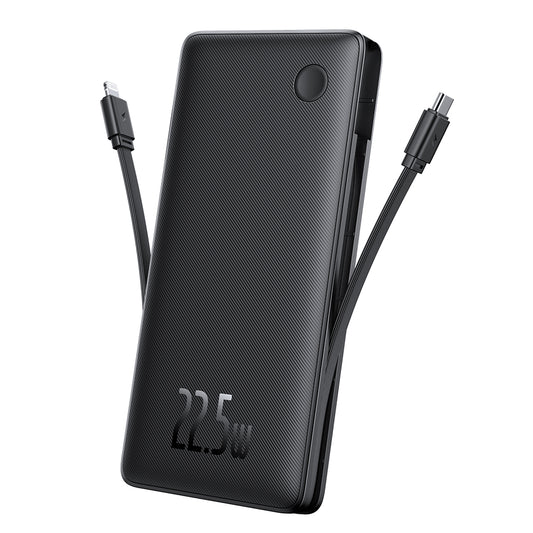 Εξωτερική Μπαταρία Baseus Airpow Lite, 10000mAh, 22.5W, QC + PD, 1 x Lightning - 1 x USB-A - 2 x USB-C, Μαύρη P10067501123-00