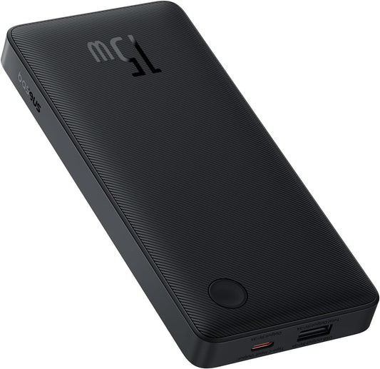 Εξωτερική μπαταρία Baseus Airpow Lite, 10000mAh, 15W, 1 x USB-A - 1 x USB-C, μαύρο P10067500123-00