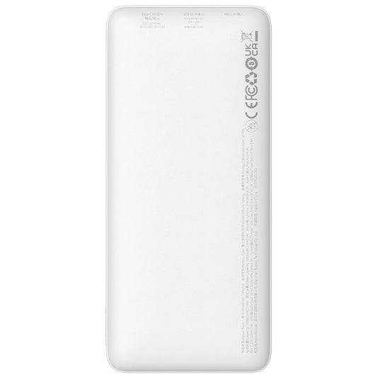 Εξωτερική Μπαταρία Baseus Airpow, 10000mAh, 20W, QC + PD, 1 x USB-A - 1 x USB-C, Λευκή