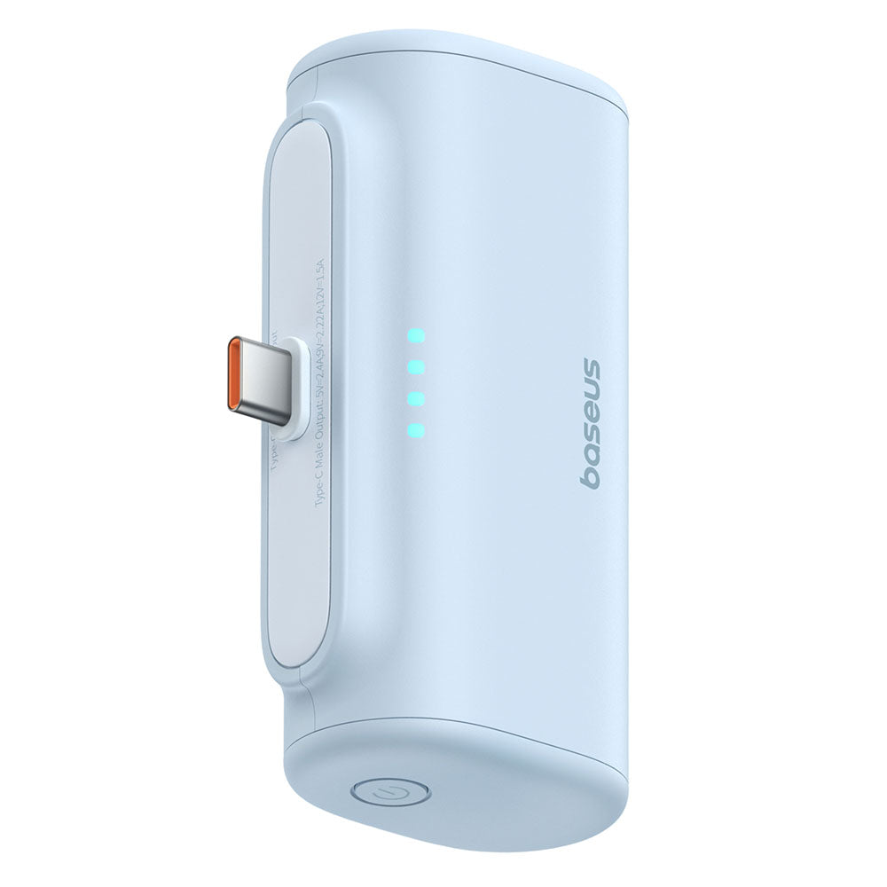 Εξωτερική Μπαταρία Baseus Compact, 5000mAh, 20W, PD, 2 x USB-C, Μπλε P10068306313-00