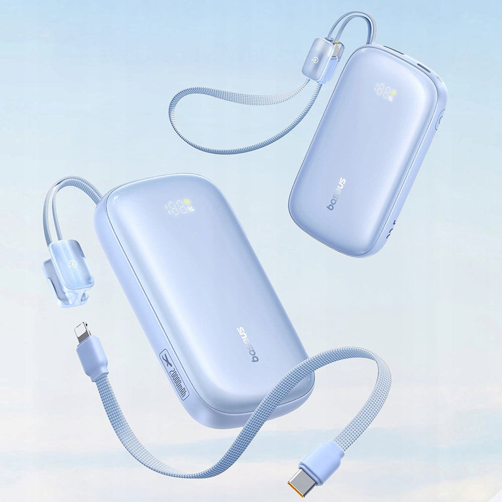 Εξωτερική Μπαταρία Baseus EnerFill FC21 Qpow 3 Ultra, 10000mAh, 22.5W, QC + PD, 1 x USB-A - 1 x USB-C, Μπλε E0027L03