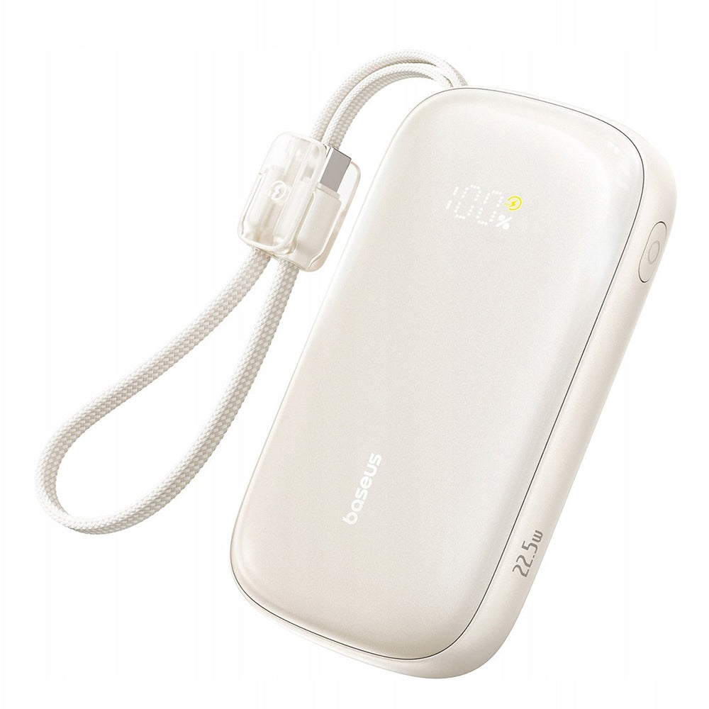 Εξωτερική Μπαταρία Baseus EnerFill FC21 Qpow 3 Ultra, 10000mAh, 22.5W, QC + PD, 1 x USB-A - 1 x USB-C, Μπεζ E0027L01