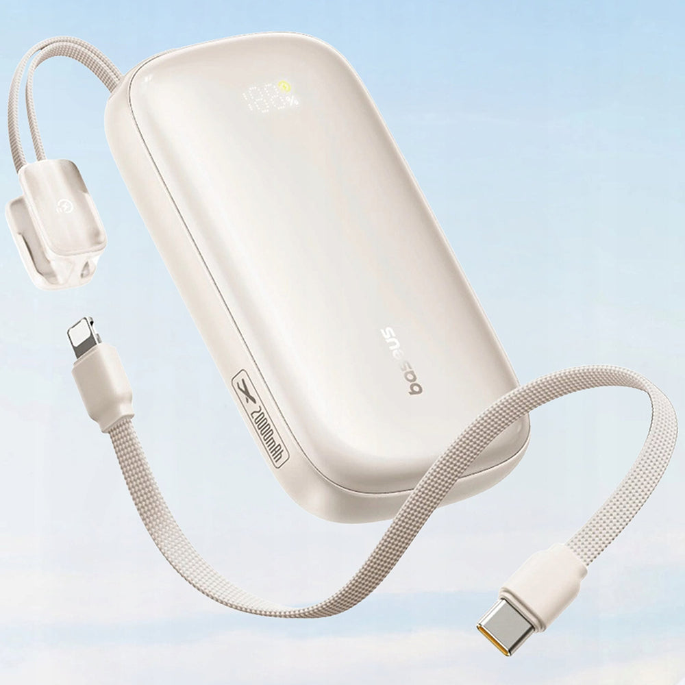Εξωτερική Μπαταρία Baseus EnerFill FC21 Qpow 3 Ultra, 10000mAh, 22.5W, QC + PD, 1 x USB-A - 1 x USB-C, Μπεζ E0027L01