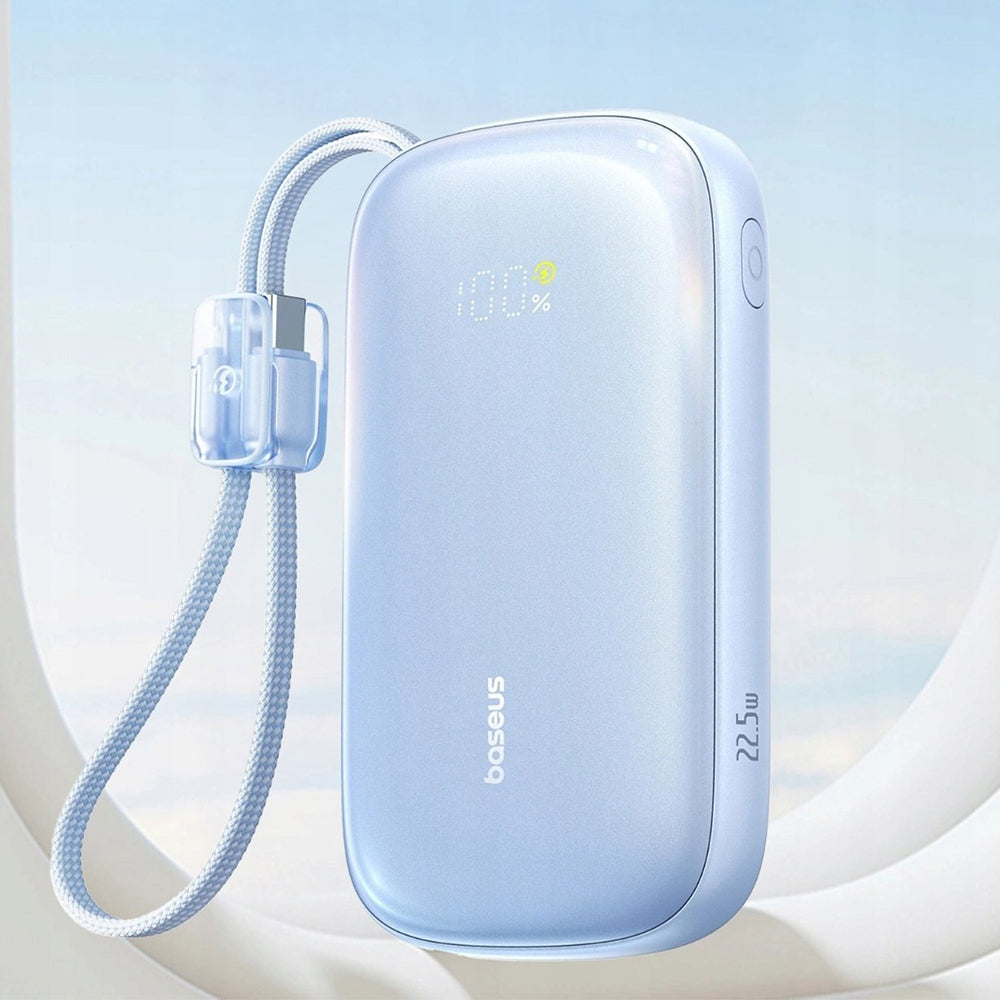 Εξωτερική Μπαταρία Baseus EnerFill FC21 Qpow 3 Ultra, 10000mAh, 45W, QC + PD, 1 x USB-A - 1 x USB-C, Μπλε E0027Q03