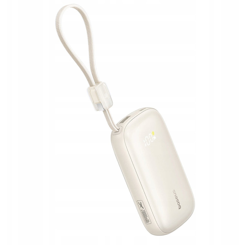 Εξωτερική Μπαταρία Baseus EnerFill FC21 Qpow 3 Ultra, 20000mAh, 45W, QC + PD, 1 x USB-A - 1 x USB-C, Μπεζ E0027P01