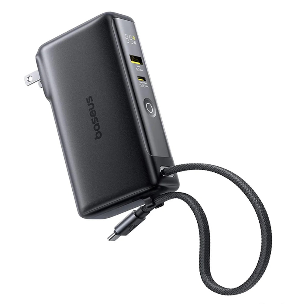 Εξωτερική Μπαταρία Baseus Nomos NT11 Omni US, 10000mAh, 67W, QC + PD, 1 x USB-A - 2 x USB-C, Μαύρη P10078807123-00