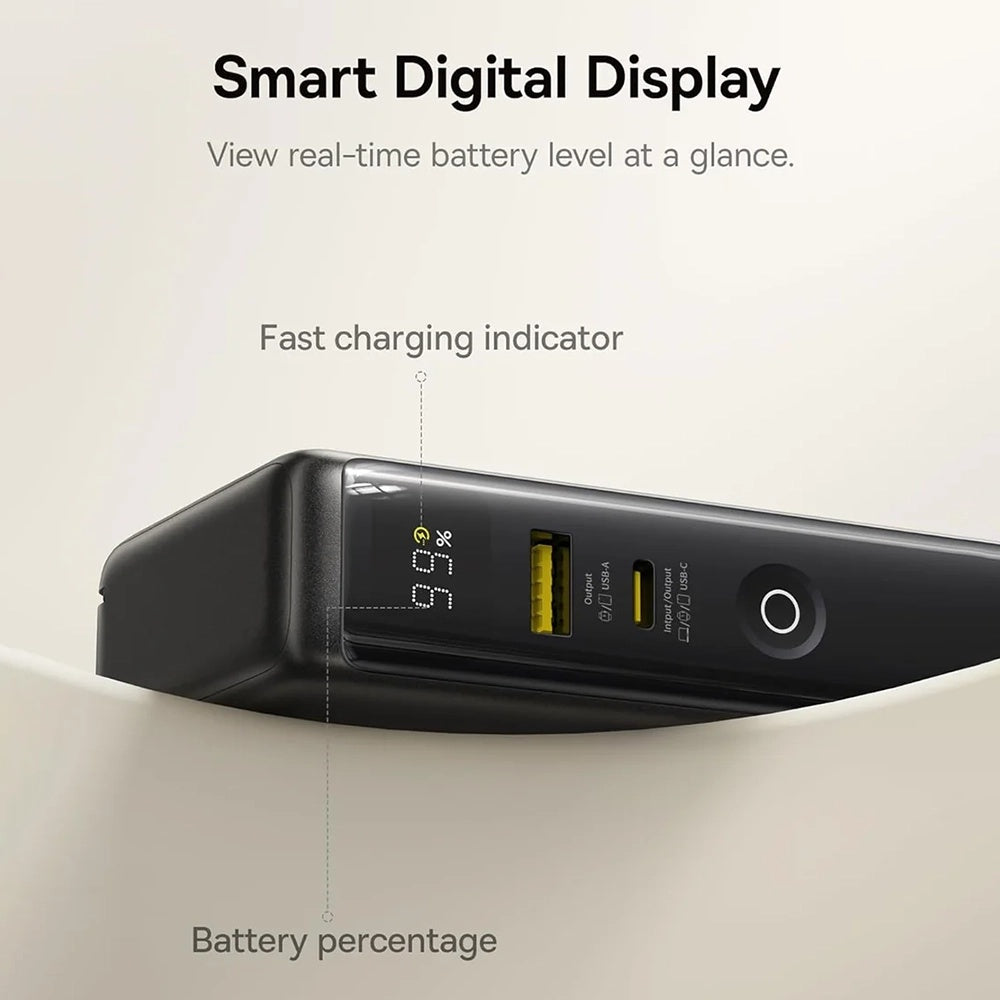 Εξωτερική Μπαταρία Baseus Nomos NT11 Omni US, 10000mAh, 67W, QC + PD, 1 x USB-A - 2 x USB-C, Μαύρη P10078807123-00